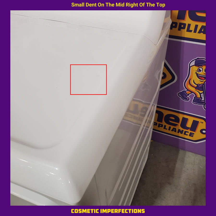 GE White Top Load 4.2 Cu. Ft. Washer with Stainless Steel Basket and Dual Action Agitator GTW460ASJWW - Certified Refurbished and GE White Electric 7.2 Cu. Ft. Dryer with Aluminized Alloy Drum  16304 - GTD42EASJWW - Certified Refurbished