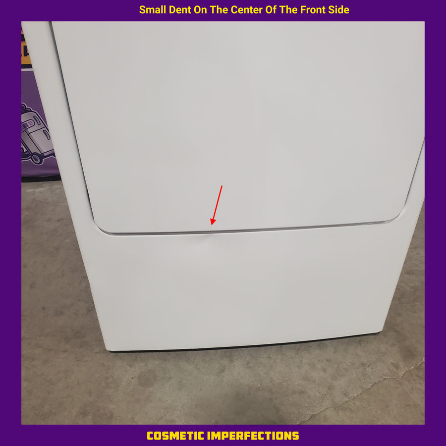 GE White Electric 7.2 Cu. Ft. Dryer with Aluminized Alloy Drum GTD42EASJWW - Certified Refurbished