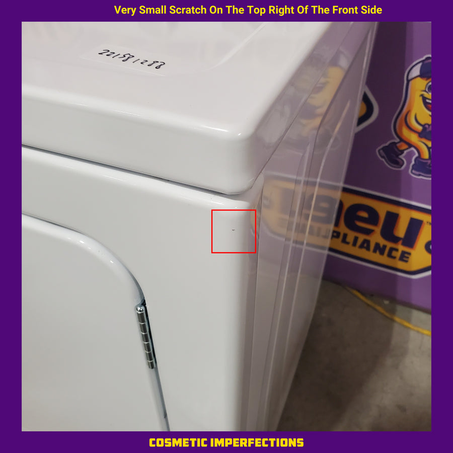Whirlpool White Electric Extra Large 7.0 Cu. Ft. Dryer with Wrinkle Shield WED4815EW - Scratch & Dent (Minor)