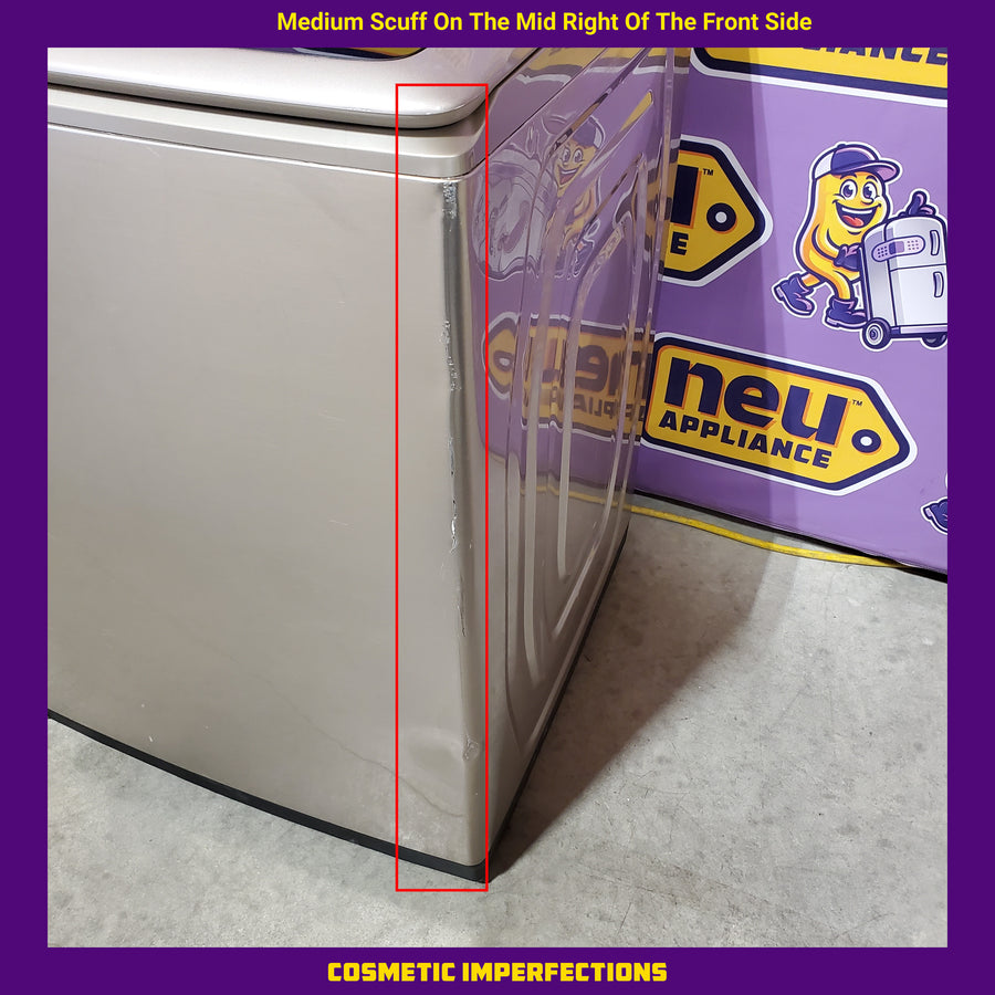 Samsung 5.0 cu. ft. High Efficiency Top Load Washer with Active WaterJet in Champagne WA50T5300AC - Certified Refurbished