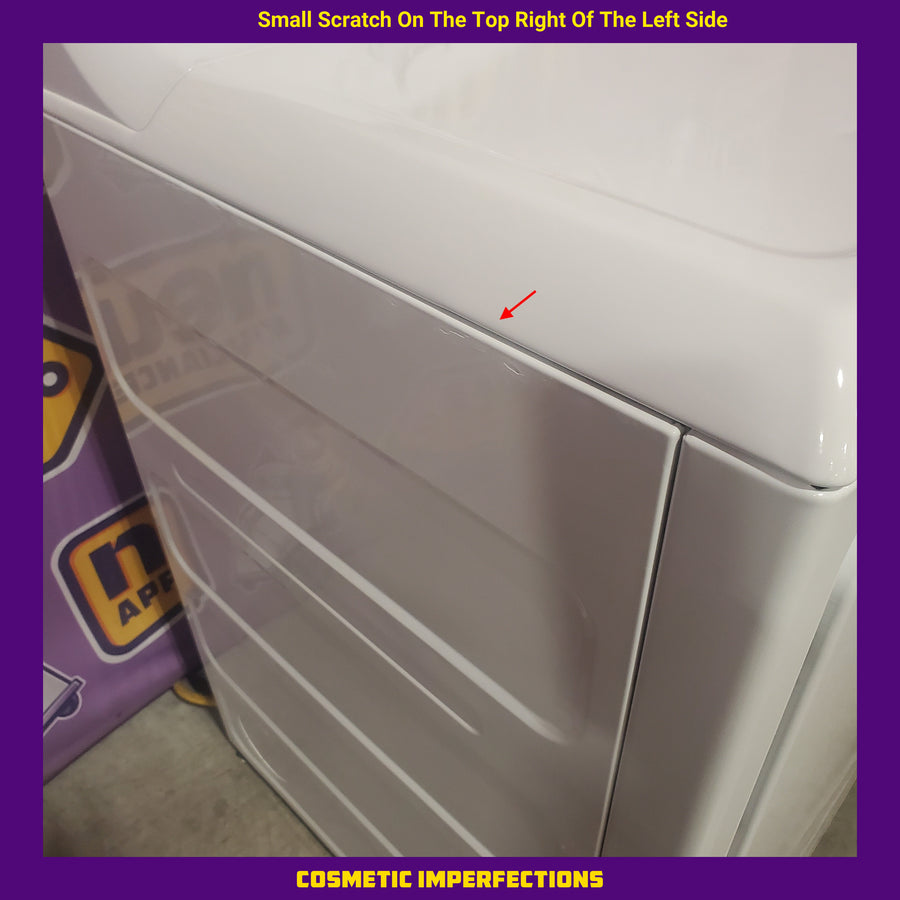 GE® 3.8 cu. ft. Capacity Washer with Stainless Steel Basket in White GTW330ASKWW - Certified Refurbished and GE White Electric 6.2 Cu. Ft. Capacity Dryer with Shallow Depth and Up to 120 Ft. Venting Capability GTX33EASKWW - Certified Refurbished