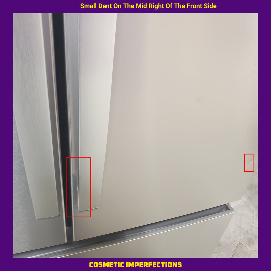 Whirlpool French Door 31 Cu. Ft. Refrigerator with Total Coverage Cooling in Fingerprint Resistant Stainless Steel WRFF3136SZ - Scratch & Dent (Minor)