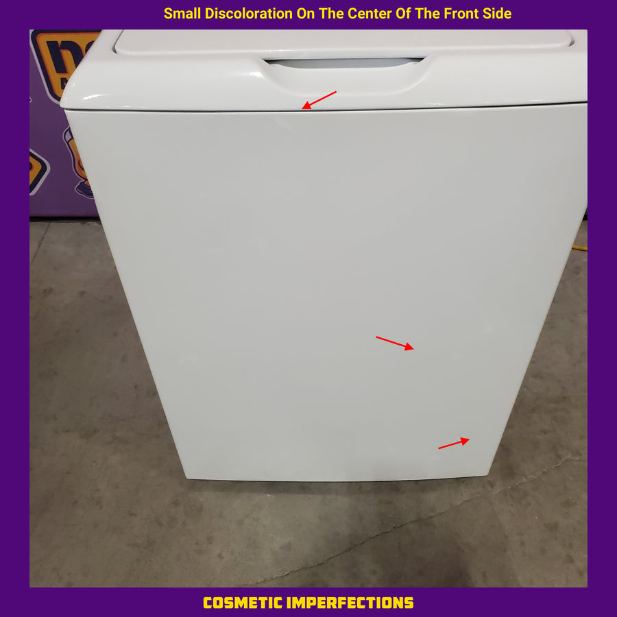 GE White Top Load 4.2 Cu. Ft. Washer with Stainless Steel Basket and Dual Action Agitator GTW460ASJWW - Certified Refurbished