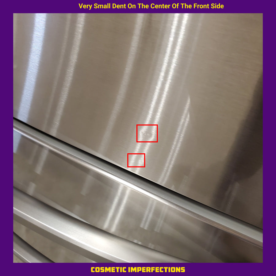 Samsung 28-cu ft 4-Door ENERGY STAR Smart French Door Refrigerator with Ice Maker in Fingerprint Resistant Stainless Steel 22442647 - RF28R7201SR - Scratch and Dent (Moderate)