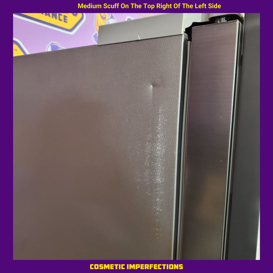 Samsung Bespoke Stainless Steel 3 Door French Door 30 Cu. Ft. Refrigerator with Beverage Center RF30BB660012 - Scratch & Dent (Minor)