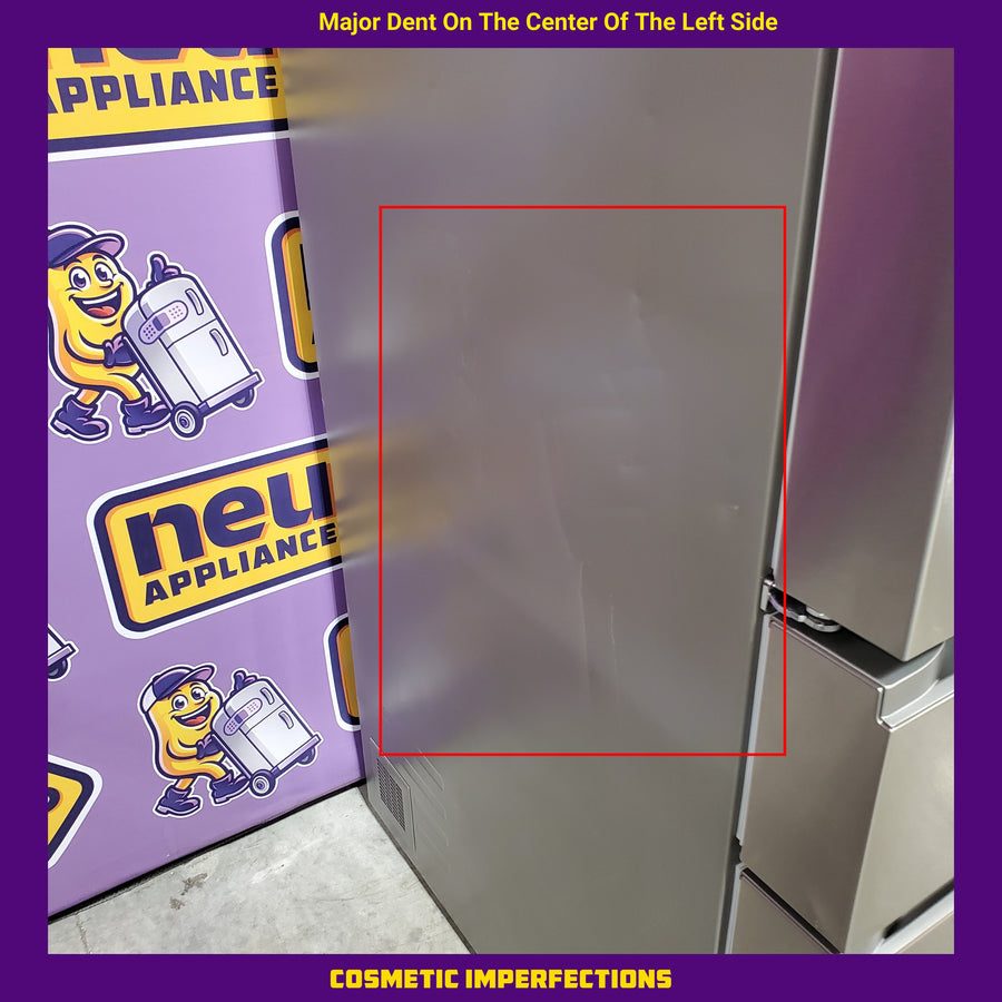 LG 29 cu. ft. Smart Standard-Depth MAX™ 4-Door French Door Refrigerator with Full-Convert Drawer™ in Print Proof Stainless Steel LF29H8330S - Scratch & Dent (Moderate)