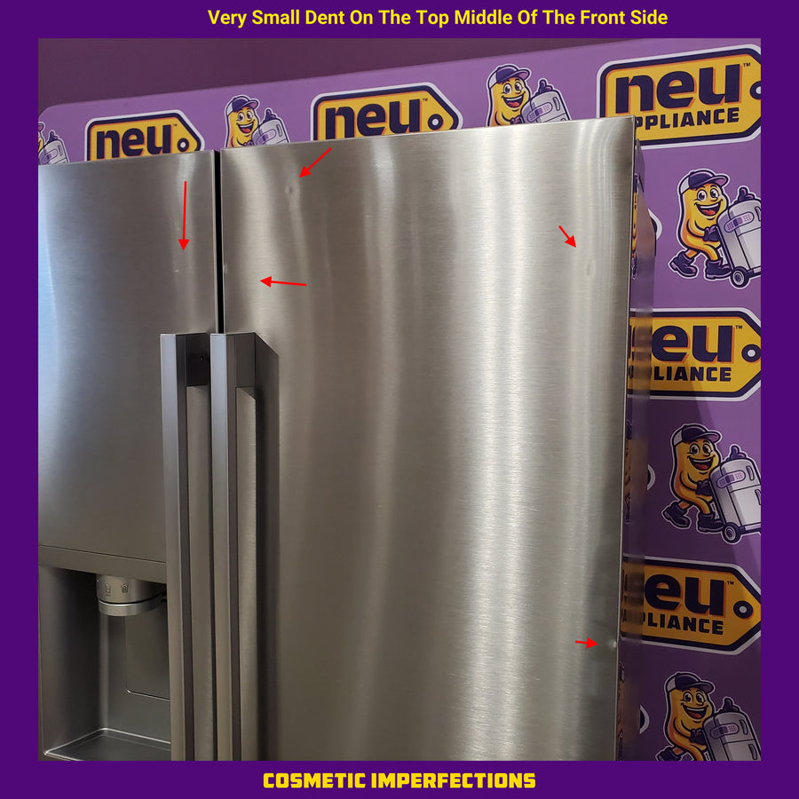 LG 27 cu. ft. Smart Side-by-Side Refrigerator with Smooth Touch Ice & Water Dispenser LL27T3530S - Scratch & Dent (Moderate)