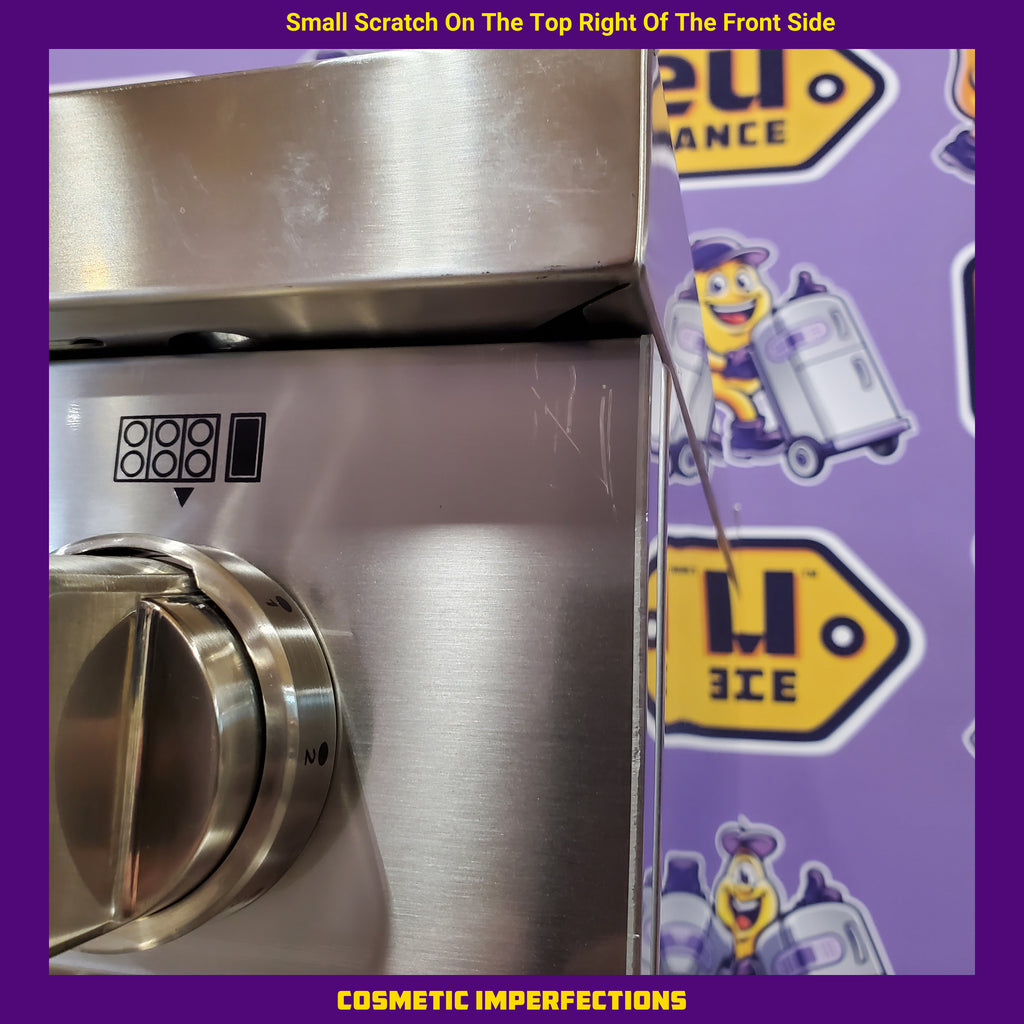 Pictures of Bertazzoni Master Series 48 Inch Freestanding Gas Range with 6 Sealed Burners, 7 cu. ft. Total Oven Capacity, Double Oven, European Convection Oven, and Electric Griddle: Natural Gas 11113107 - MAS486BTFGMX - Scratch & Dent (Minor) - Neu Appliance Outlet - Discount Appliance Outlet in Austin, Tx
