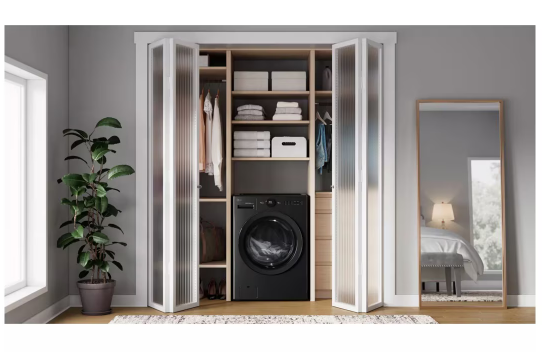 Pictures of LG Black Steel 5.0 Cu. Ft. All in One WashCombo with Inverter HeatPump Technology WM6998HBA - New in Box - Neu Appliance Outlet - Discount Appliance Outlet in Austin, Tx