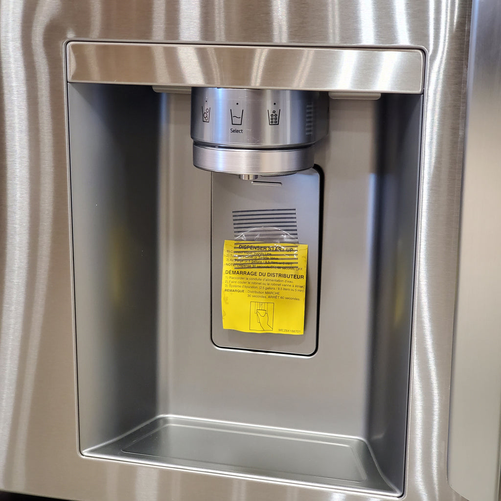 LG 29 cu. ft. Smart Standard-Depth MAX™ 4-Door French Door Refrigerator with Full-Convert Drawer™ in Print Proof Stainless Steel 5SD271 - LF29H8330S - Scratch & Dent (Moderate)