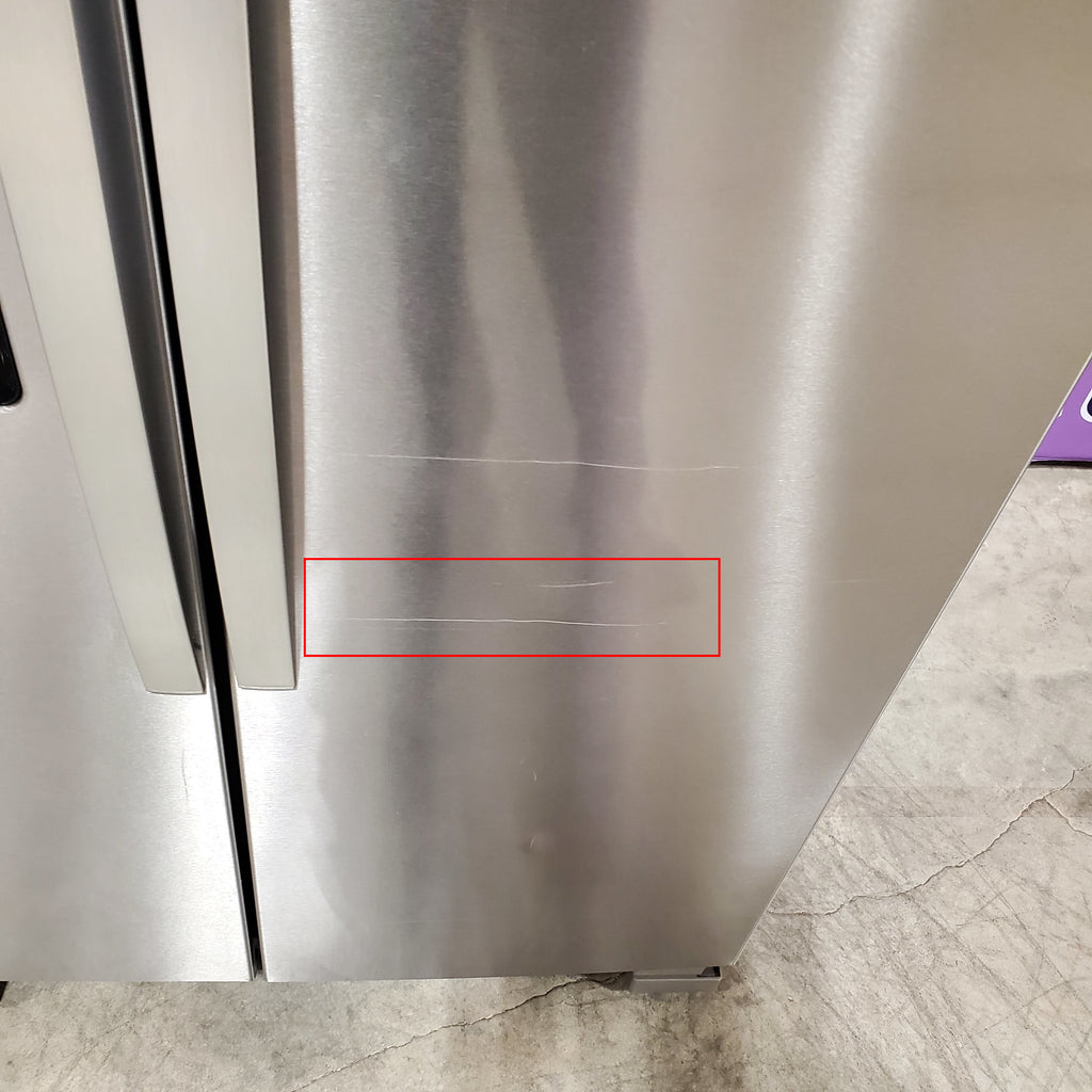 Whirlpool 24 cu ft Capacity Side By Side Refrigerator with Ice and Water Dispenser in Fingerprint Resistant Stainless Steel 24SD46 - WRS315SDHZ - Scratch & Dent (Minor)