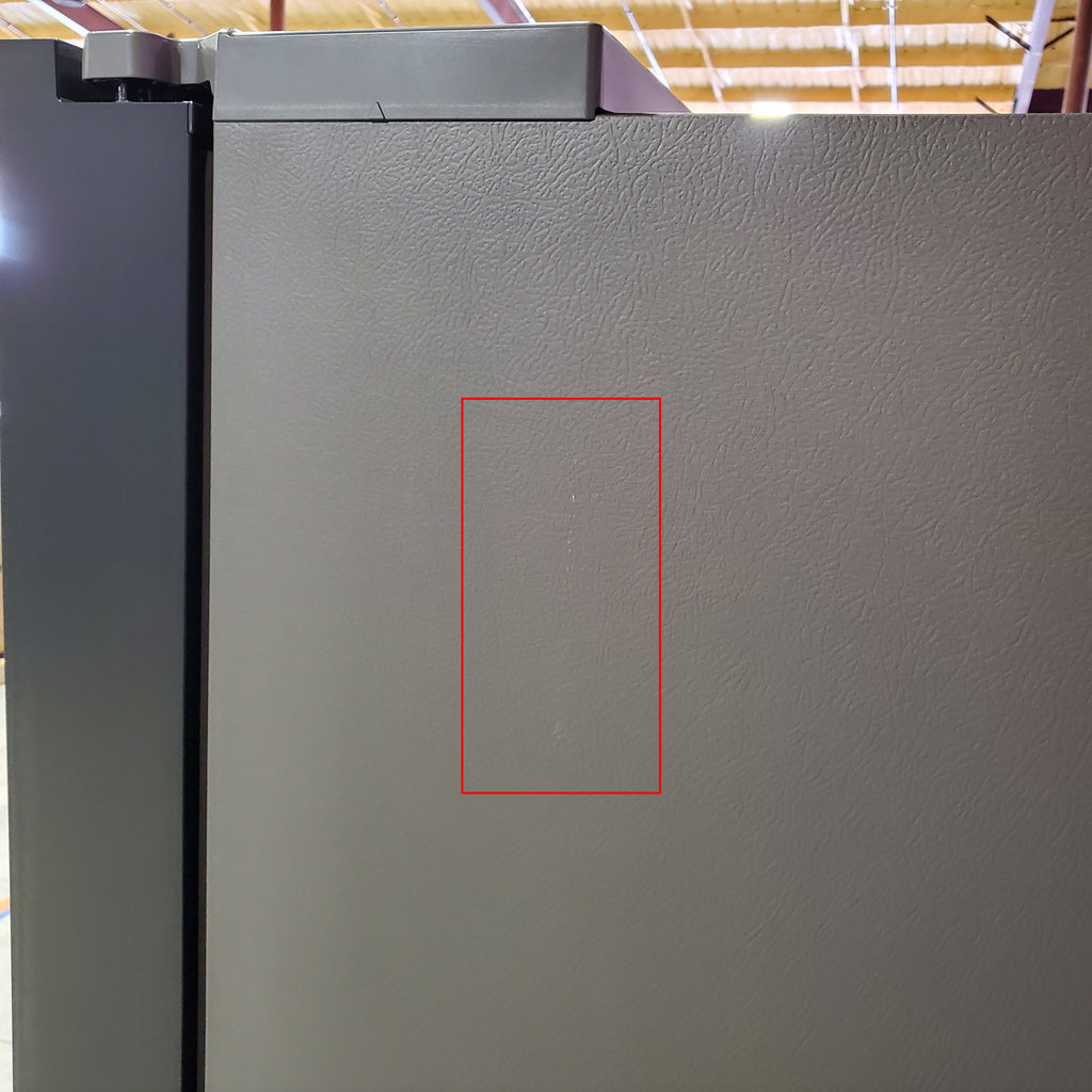 Samsung Bespoke White Glass 3 Door French Door 30 Cu. Ft. Refrigerator with Beverage Center 3SD878 - RF30BB660012 - Scratch & Dent (Minor)