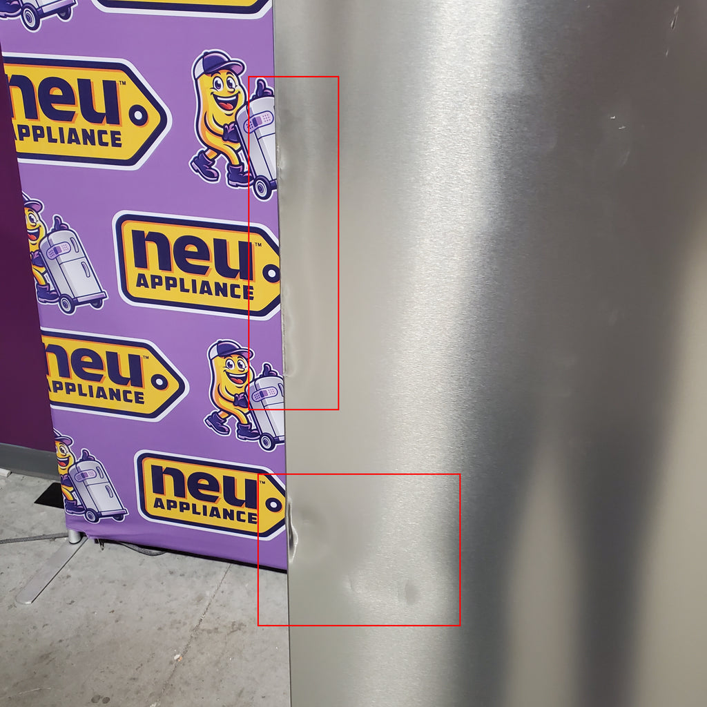 Hamilton Beach 15.6-cu ft Counter-Depth 32-in Wide Side-by-Side Refrigerator in Stainless Steel 25SD038 - HZ8551 - Scratch & Dent (Moderate)