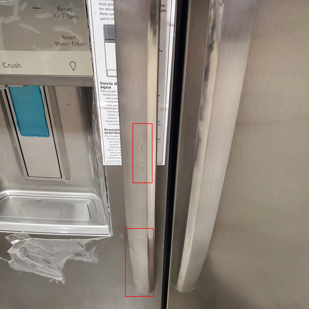 Frigidaire Gallery Smudge Proof Stainless Steel 26 Cu. Ft. Side by Side Refrigerator with Bright LED Lighting 3SD970 - GRSS2652AF - Scratch & Dent (Minor)