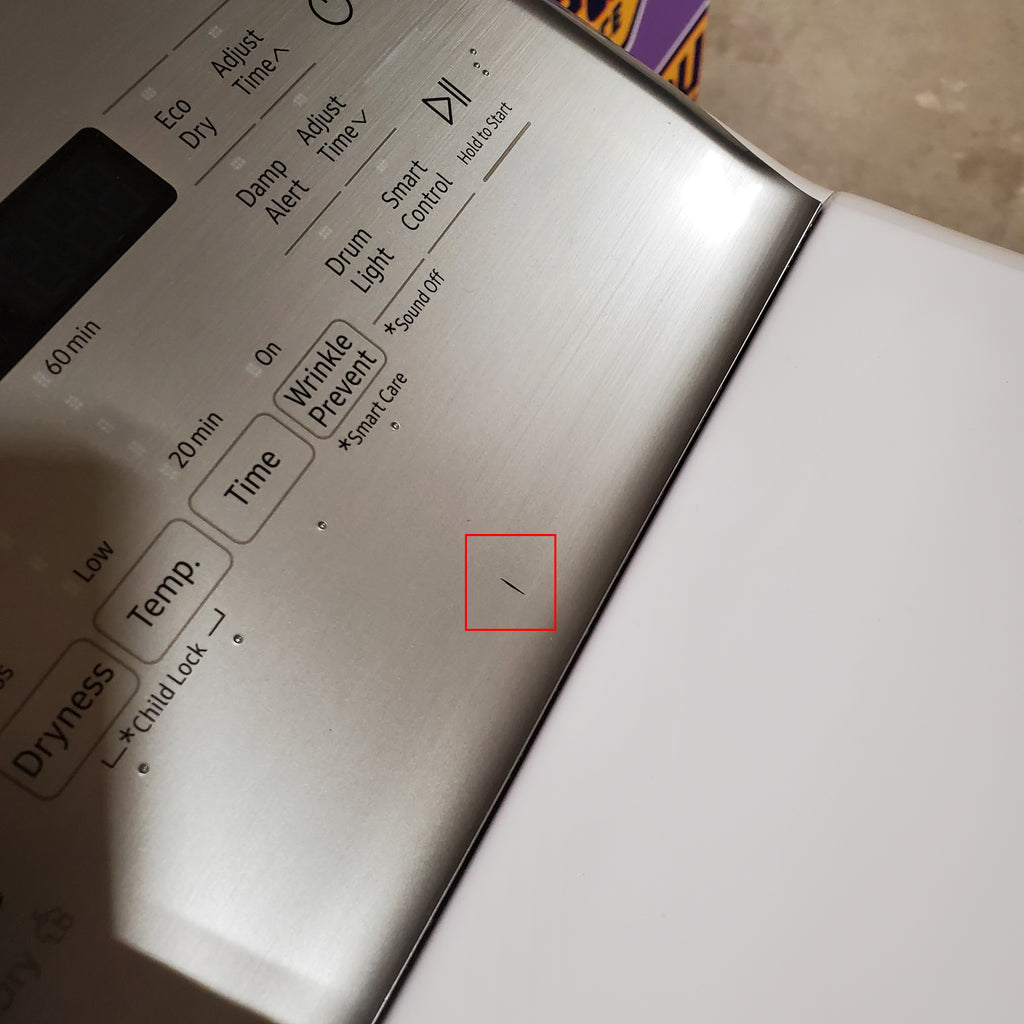 Samsung 5.0 cu. ft. Top Load Washing Machine with Active Water Jet 1CR04014 - WA50R5200AW - Certified Refurbished and Samsung White Smart Electric 7.4 Cu. Ft. Dryer with Sensor Dry and Steam Sanitize+ 16106 - DVE52A5500W - Scratch & Dent (Minor)