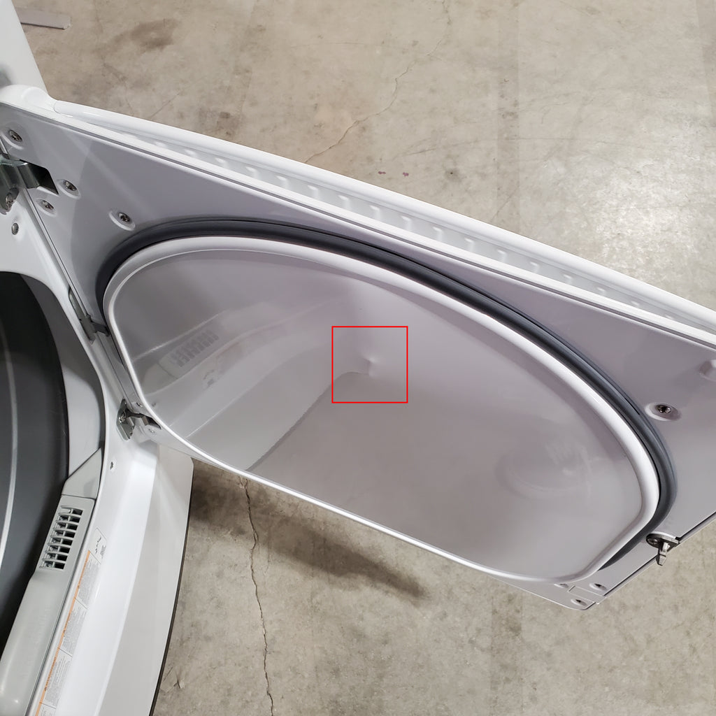 LG Top Load 4.1 Cu. Ft. Washer with TurboDrum Technology in White WT6105CW - New in Box and LG 7.3 Cu. Ft.  Electric Rear Control Ultra Large Capacity Dryer in White with Sensor Dry 16095 - DLE6100W - Scratch & Dent (Minor)