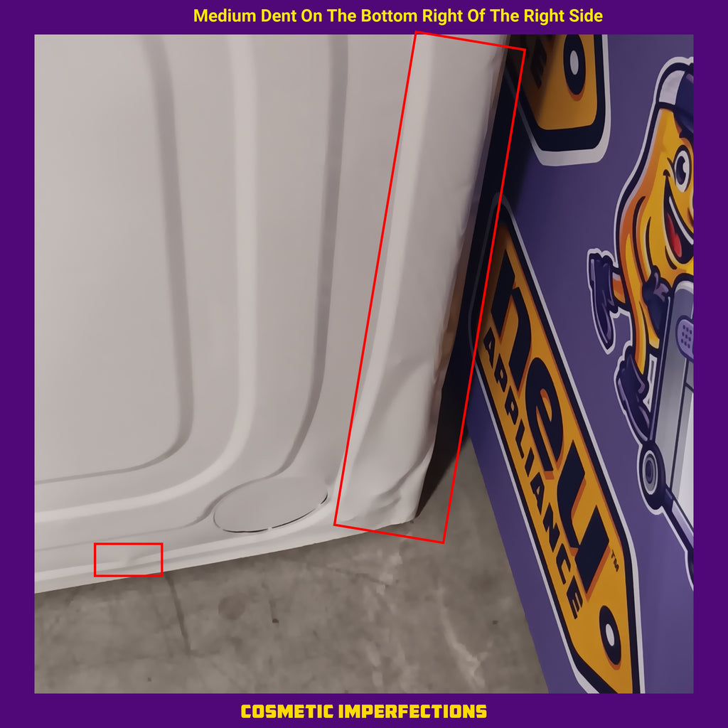 Pictures of Samsung 7.5 cu. ft. Front Load Electric Dryer with Smart Care in White DVE45T6000W - Scratch and Dent (Moderate) - Neu Appliance Outlet - Discount Appliance Outlet in Austin, Tx