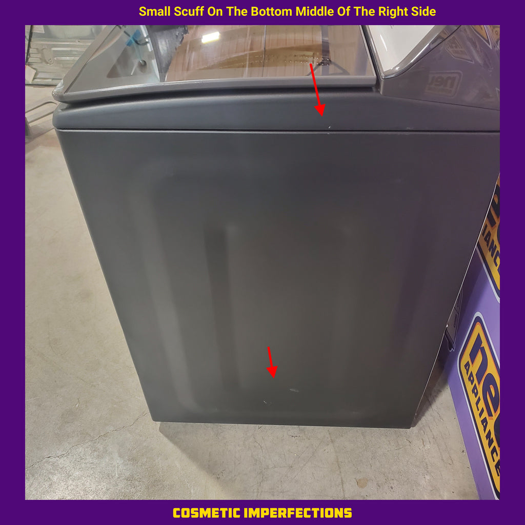 Pictures of Maytag Volcano Black Top Load 4.7 Cu. Ft. Pet Pro Washer with Built-In Faucet MVW6500MBK - Scratch & Dent (Moderate) and Maytag Volcano Black Pet Pro 7.0 cu. ft. Electric Dryer with XL Lint Trap and Steam 15032 - MED6500MBK - New in Box - Neu Appliance Outlet - Discount Appliance Outlet in Austin, Tx