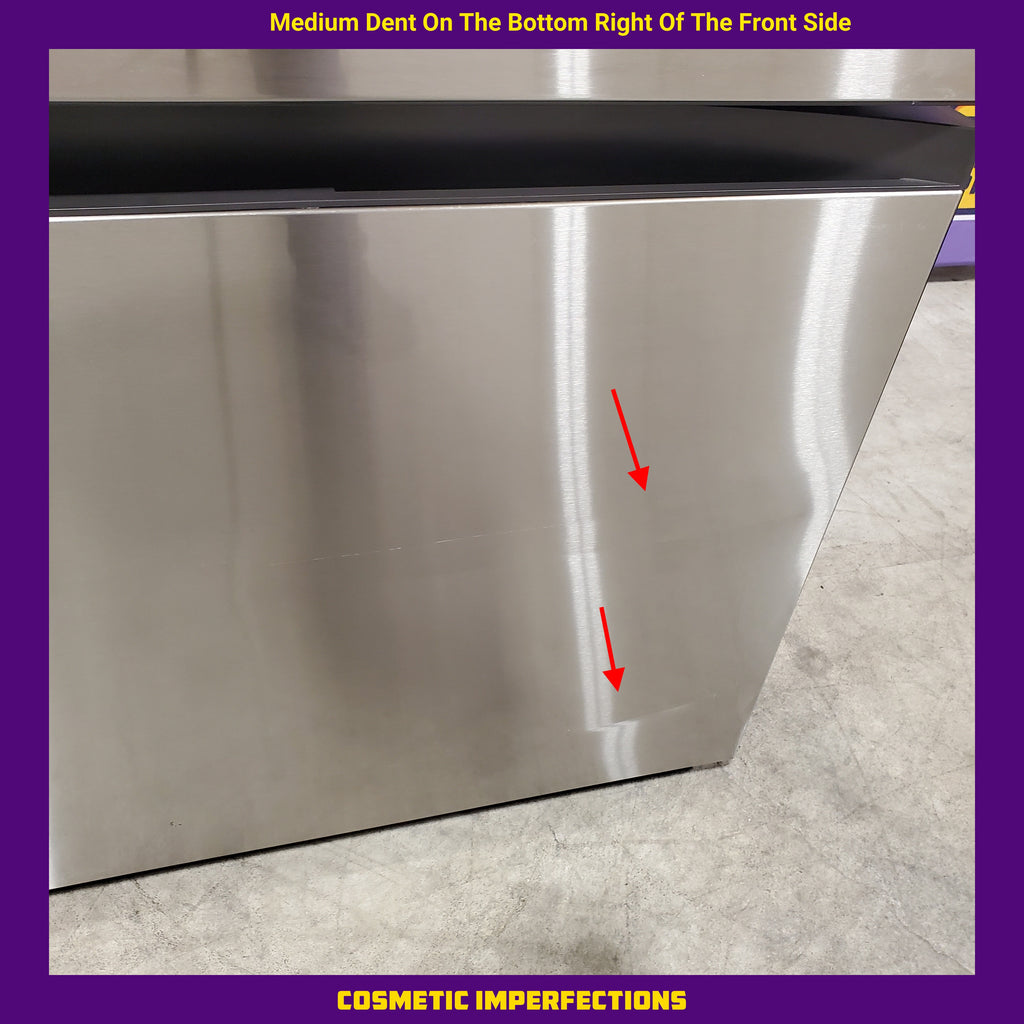 Pictures of Samsung 29 cu. ft. Bespoke 4-Door French Door Refrigerator with Beverage Center™ in Stainless Steel 4SD428 - RF29BB8600QL - Scratch & Dent (Moderate) - Neu Appliance Outlet - Discount Appliance Outlet in Austin, Tx