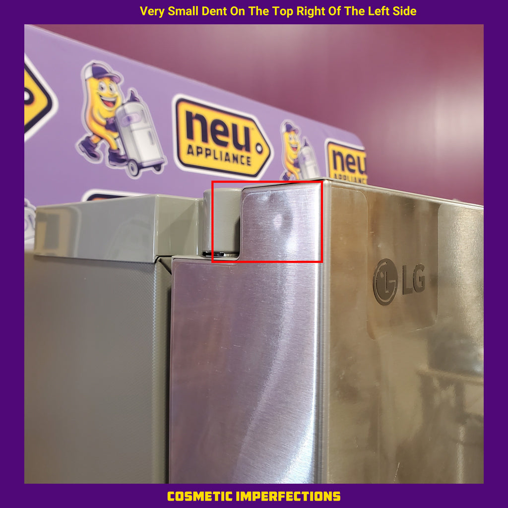 LG 29 cu. ft. Smart Standard-Depth MAX™ 4-Door French Door Refrigerator with Full-Convert Drawer™ in Print Proof Stainless Steel 22131SD90 - LF29H8330S - Scratch & Dent (Minor)