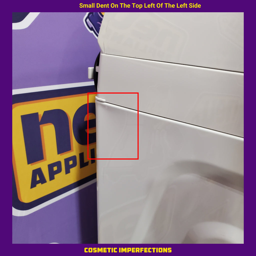 Samsung Smart Top Load 5.5 Cu. Ft. with Auto Dispense Washer WA55CG7500AE - Scratch & Dent (Moderate)  and  Samsung 7.4 cu. ft. Vented Smart Gas Dryer in Ivory with Steam Sanitize+ 16181 - DVG55CG7500E - Scratch & Dent (Moderate)