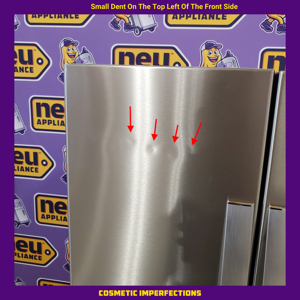 Pictures of Whirlpool 33 Inch Wide Side by Side 21 Cu. Ft. Refrigerator with Can Caddy and Frameless Glass Shelves in Fingerprint Resistant Stainless Steel WRS321SDHZ - Scratch and Dent (Minor) - Neu Appliance Outlet - Discount Appliance Outlet in Austin, Tx