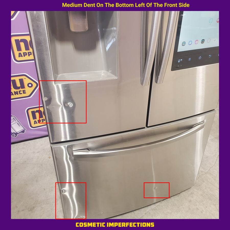 Samsung French Door with Family Hub, 24.2 cu. ft in Stainless Steel RF265BEAESR - Scratch & Dent (Major)