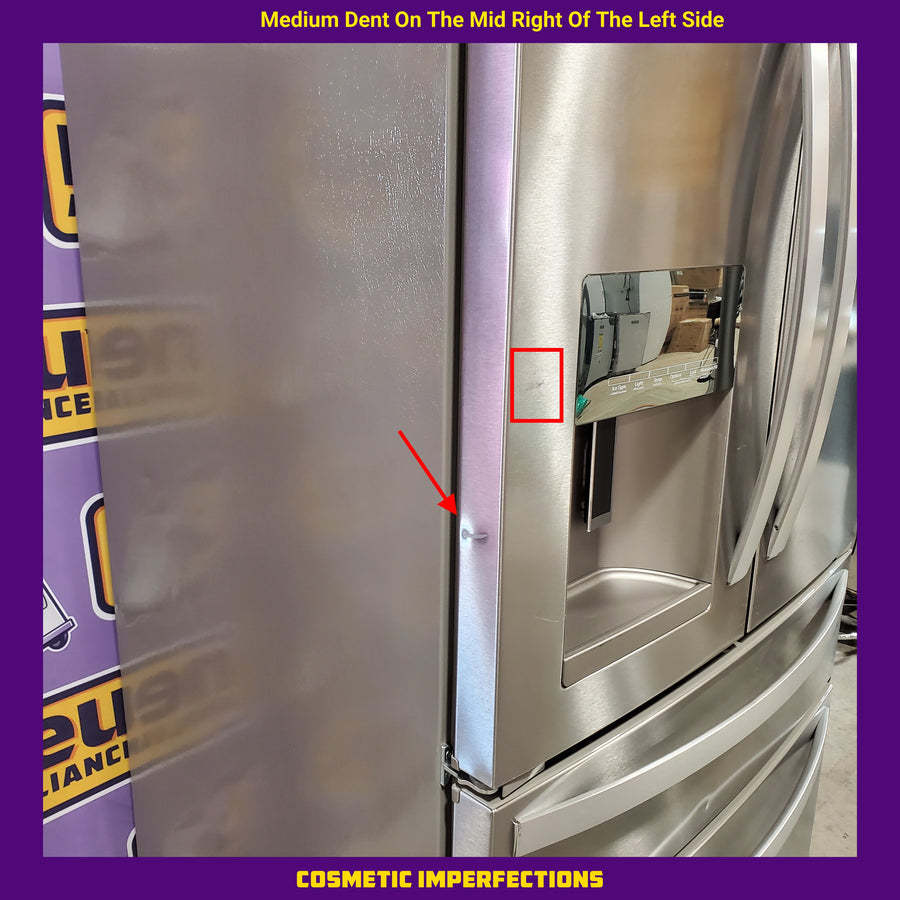 Whirlpool French Door Bottom Mount Refrigerator in Fingerprint Resistant Stainless Steel 22132SD129 - WRMF3636RZ - Scratch & Dent (Moderate)