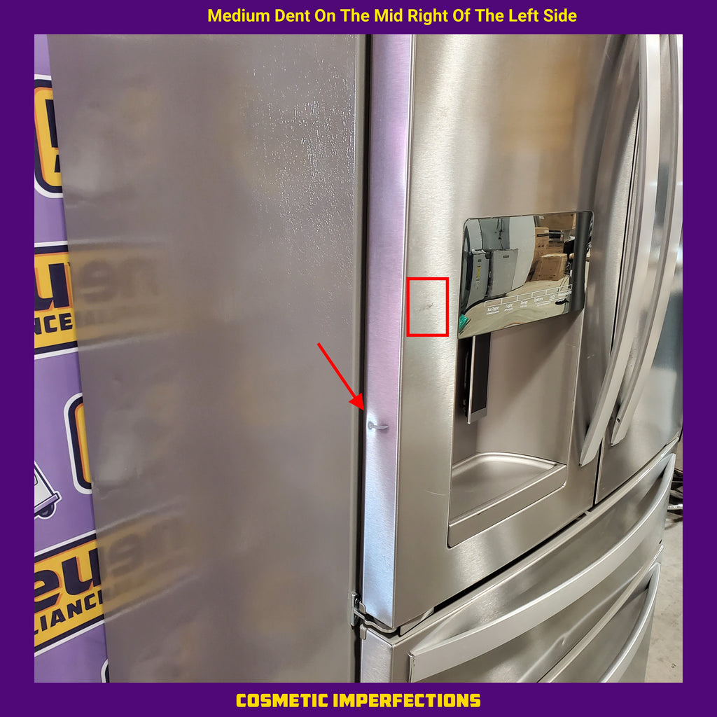 Pictures of Whirlpool French Door Bottom Mount Refrigerator in Fingerprint Resistant Stainless Steel 22132SD129 - WRMF3636RZ - Scratch & Dent (Moderate) - Neu Appliance Outlet - Discount Appliance Outlet in Austin, Tx