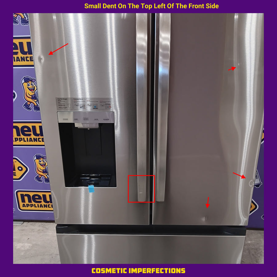 Midea Energy Star 29 cu. ft. OneTouch AutoFill™ French Door Refrigerator in Stainless Steel 22231SD302 - MRF29D9BST - Scratch & Dent (Moderate)