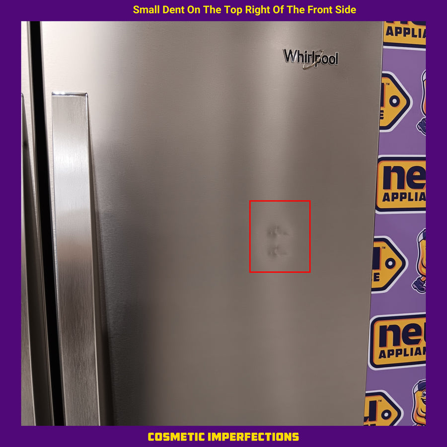 Whirlpool French Door Refrigerator in Fingerprint Resistant Stainless Finish with In-Door Water and Ice Maker - 30 cu. ft. WRFF3536SZ - Scratch & Dent (Moderate)