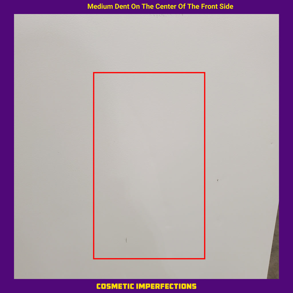 Pictures of Vissani 18.1 cu. ft. Top Freezer Refrigerator with Adjustable Glass Shelving in White, Garage Ready 25139SD786 - MDTF18WHR5 - Scratch & Dent (Moderate) - Neu Appliance Outlet - Discount Appliance Outlet in Austin, Tx
