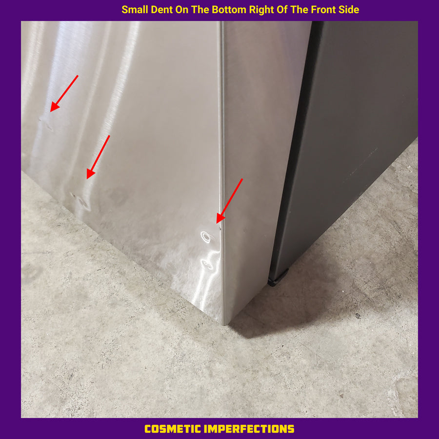Samsung 28-cu ft 4-Door ENERGY STAR Smart French Door Refrigerator with Ice Maker in Fingerprint Resistant Stainless Steel RF28R7201SR - Scratch and Dent (Moderate)