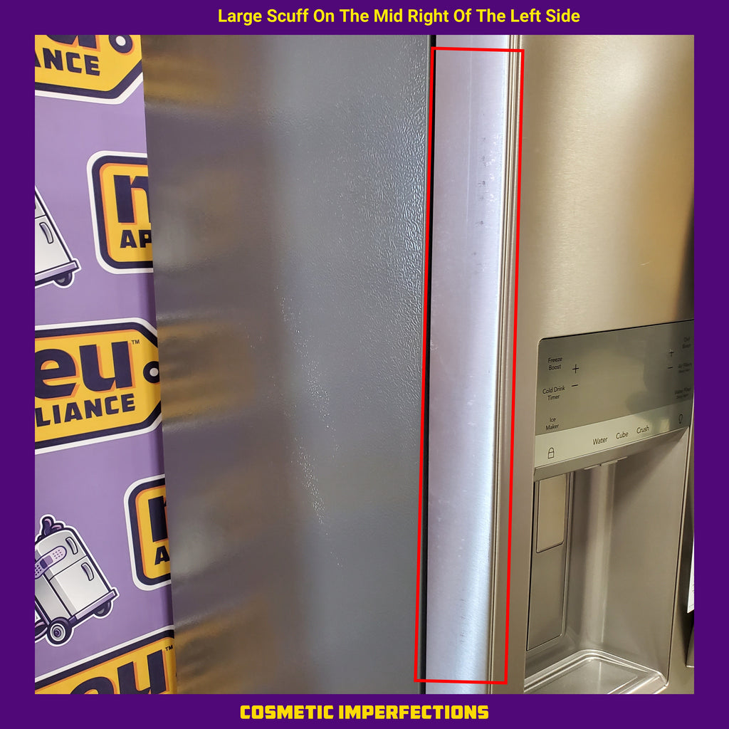 Pictures of Frigidaire Gallery 22 Cu. Ft. 4-Door Counter-depth French Door Refrigerator with Ice Maker (Fingerprint Resistant Stainless Steel) ENERGY STAR 20232SD594 - GRMC2273CF - Scratch & Dent (Moderate) - Neu Appliance Outlet - Discount Appliance Outlet in Austin, Tx