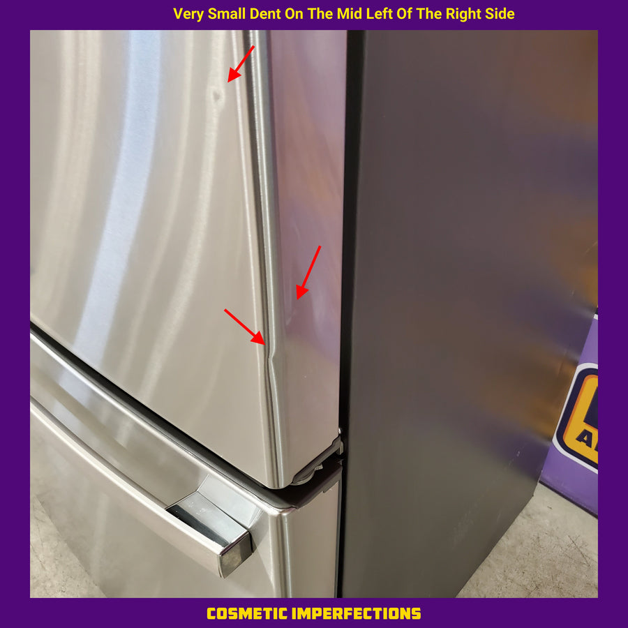 GE ENERGY STAR 22.1 Cu. Ft. Counter-Depth Fingerprint Resistant French-Door Refrigerator GYE22GYNFS - Scratch & Dent (Moderate)