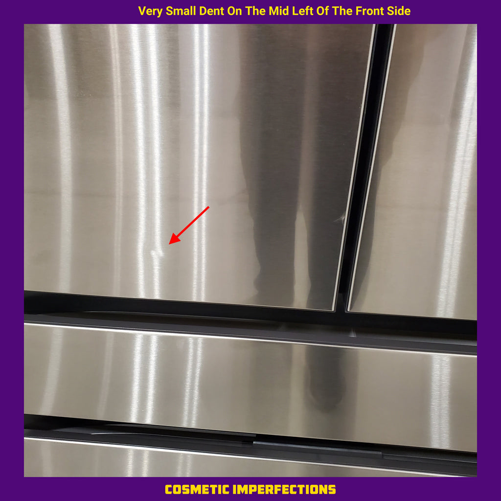 Pictures of Samsung 29 cu. ft. Bespoke 4-Door French Door Refrigerator with Beverage Center™ in Stainless Steel 4SD406 - RF29BB8600QL - Scratch & Dent (Minor) - Neu Appliance Outlet - Discount Appliance Outlet in Austin, Tx