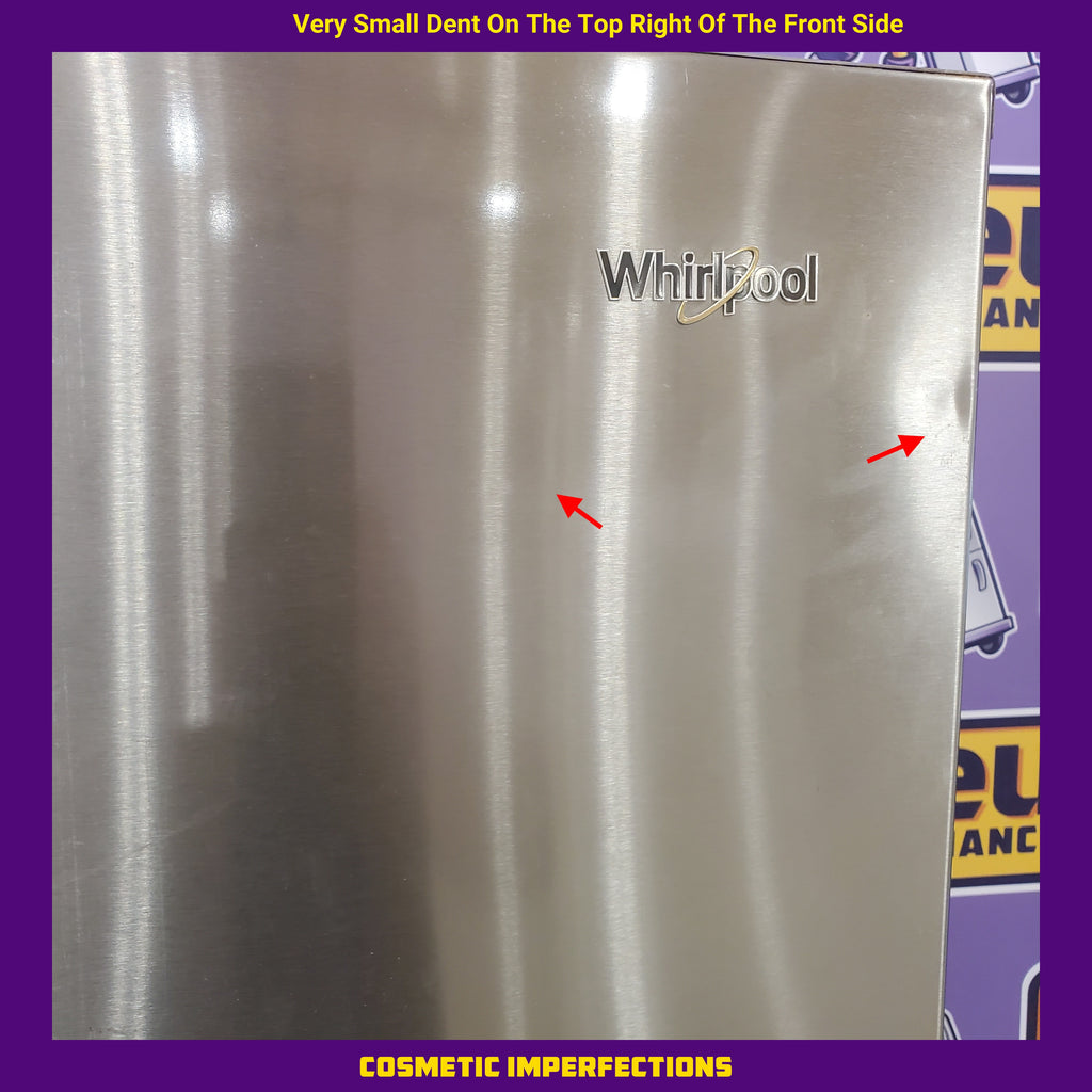 Pictures of Whirlpool Counter Depth 20.6 cu. ft. Side by Side Refrigerator in Fingerprint-Resistant Stainless Steel with In Door Ice and Water Dispenser - 1CR375 - WRS571CIHZ - Certified Refurbished - Neu Appliance Outlet - Discount Appliance Outlet in Austin, Tx