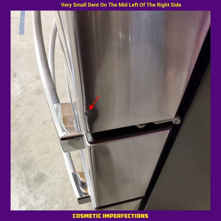 GE Profile 28.7 cu. ft. 4-Door French Door Refrigerator in Stainless Steel with Dual-Dispense Autofill Pitcher 22136SD342 - PGE29BYTFS - Scratch & Dent (Moderate)