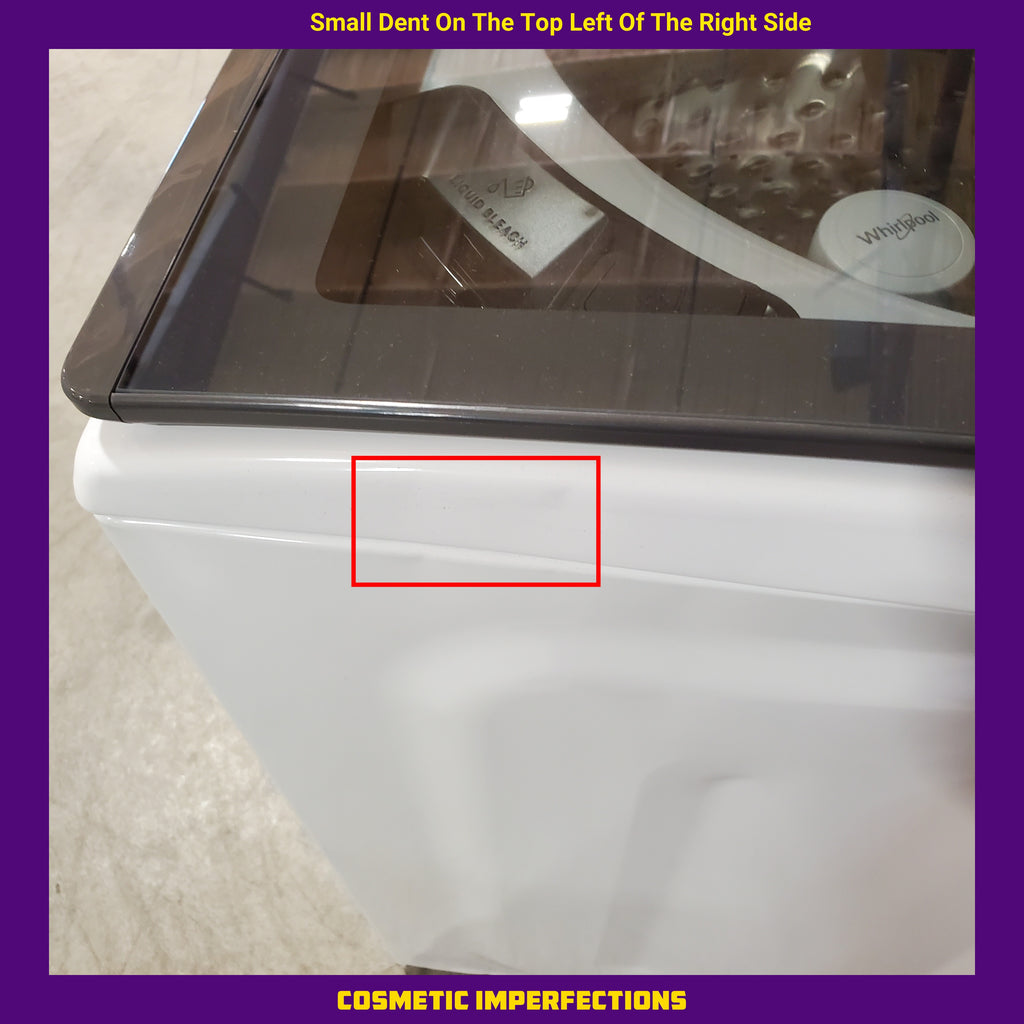 Pictures of Whirlpool High Efficiency Agitator Large Top-Load Washer in White WTW5105HW - Scratch & Dent (Minor) - Neu Appliance Outlet - Discount Appliance Outlet in Austin, Tx