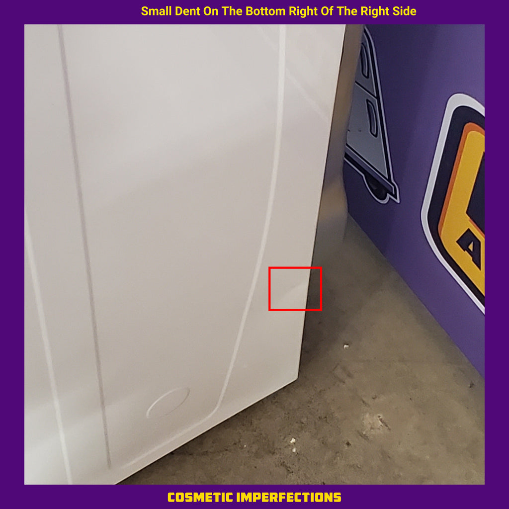 Midea 4.5 cu. ft. Smart Top Load Washer with Wave-Impeller in White MLV45N3BWW - Scratch & Dent (Moderate) and Midea 7 cu. ft. Smart Electric Tumble Dryer with Sensor Dry MLTE45N4BWW - Scratch & Dent (Minor)