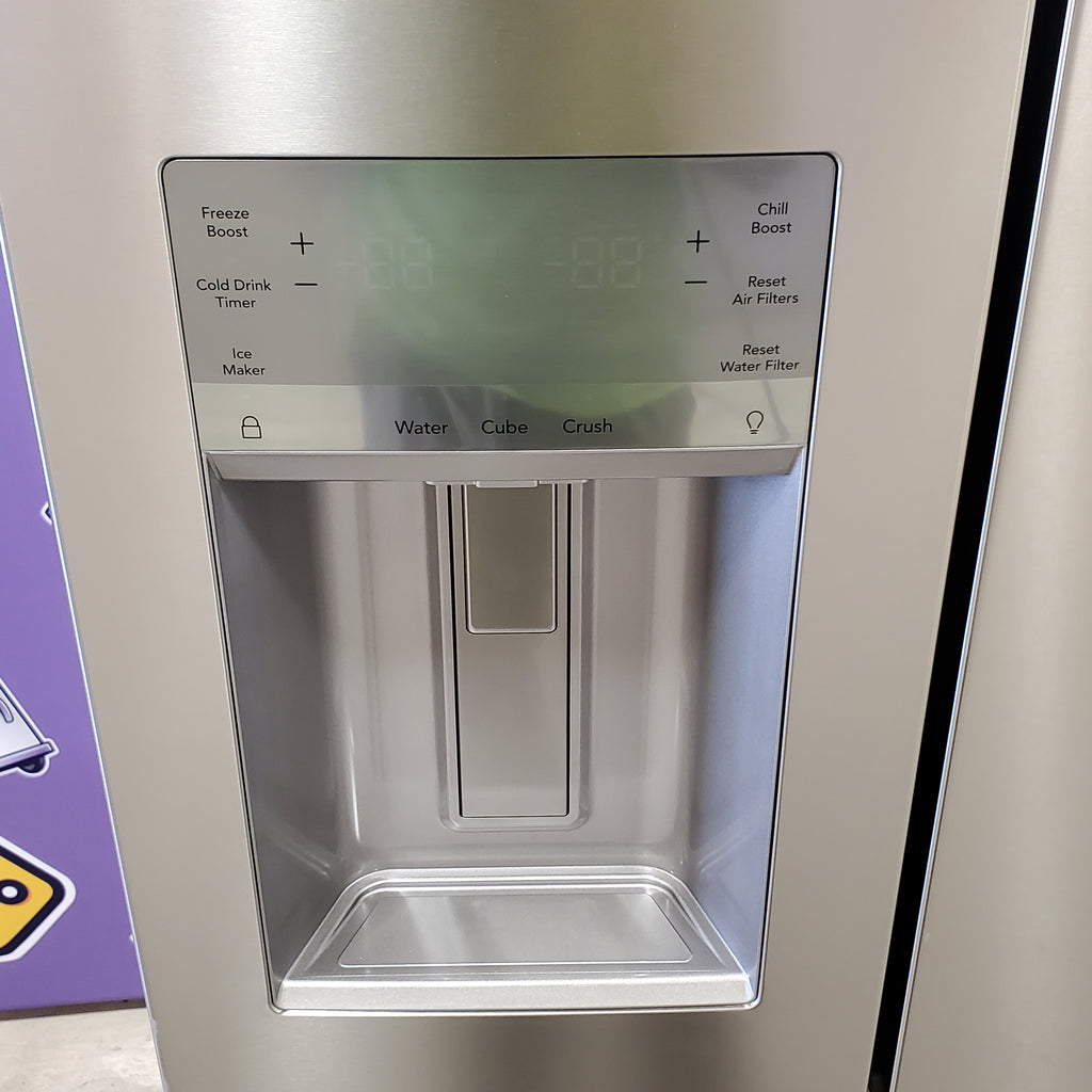 Pictures of Frigidaire Gallery 22 Cu. Ft. Counter-Depth 4-Door Energy Star Certified Refrigerator in Smudge-Proof Stainless Steel GRQC2255BF - Scratch & Dent (Minor) - Neu Appliance Outlet - Discount Appliance Outlet in Austin, Tx