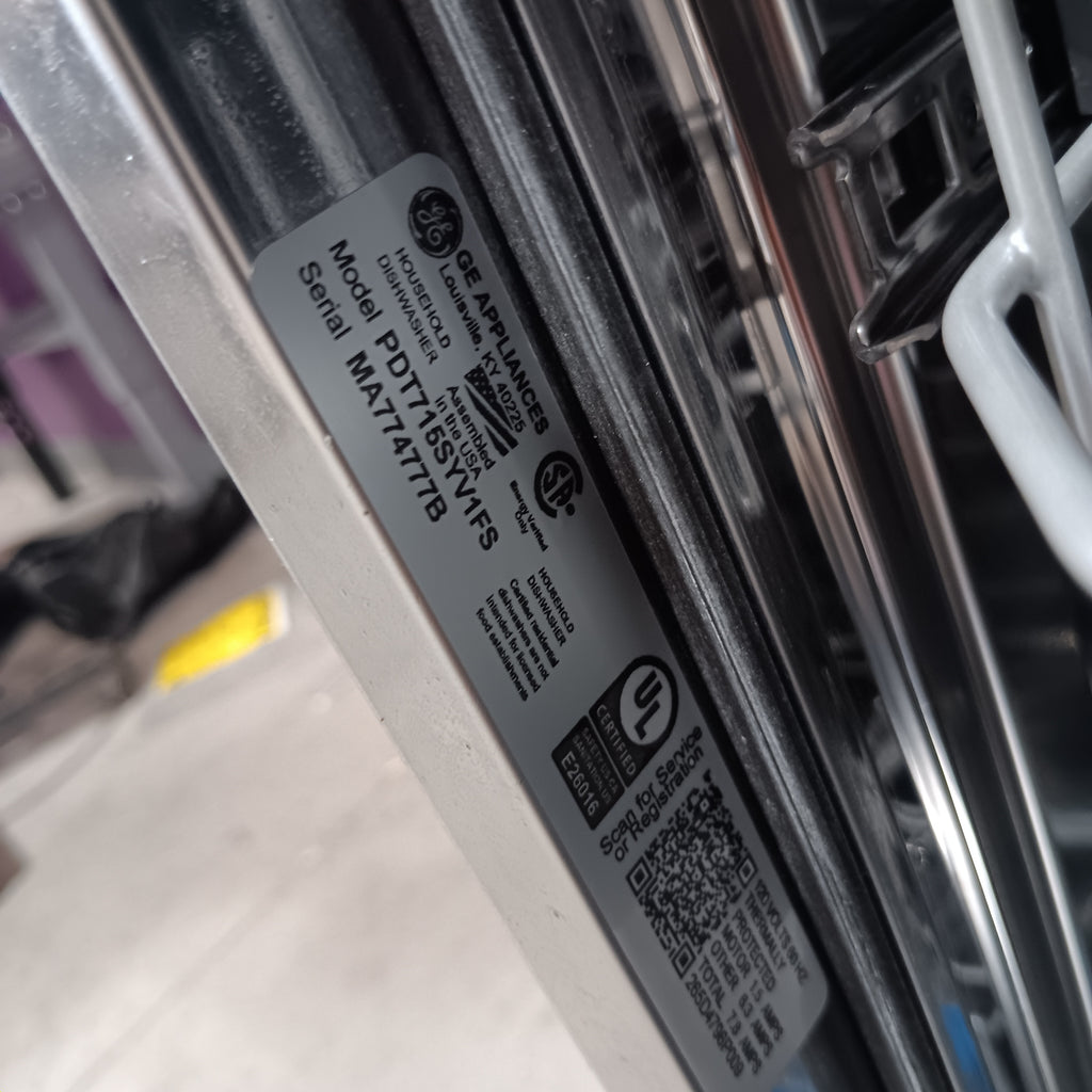 Pictures of GE Profile™ ENERGY STAR® Fingerprint Resistant Top Control Stainless Interior Dishwasher with Microban™ Antimicrobial Technology PDT715SYVFS - New in Box - Neu Appliance Outlet - Discount Appliance Outlet in Austin, Tx