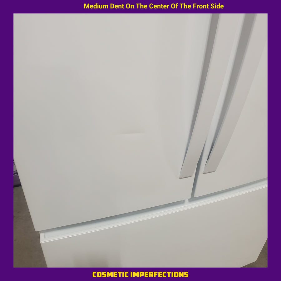 Whirlpool 36 in. 31 cu. ft. Standard Depth French Door Refrigerator in White with Interior Water Dispenser WRFF3336SW - Scratch & Dent (Moderate)