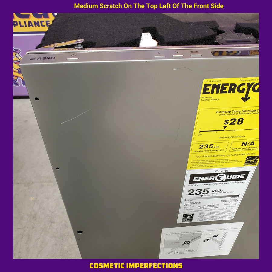 ASKO 40 Series Panel Ready Dishwasher with XXL Interior 11113102 - DFI664XXL.U - Scratch & Dent (Minor)