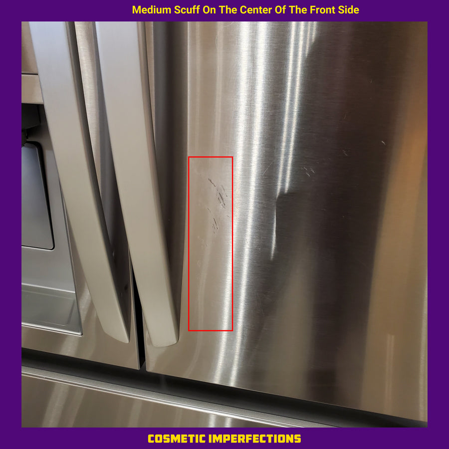 LG 29 cu. ft. Smart Standard-Depth MAX™ 4-Door French Door Refrigerator with Full-Convert Drawer™ in Print Proof Stainless Steel LF29H8330S - Scratch & Dent (Moderate)