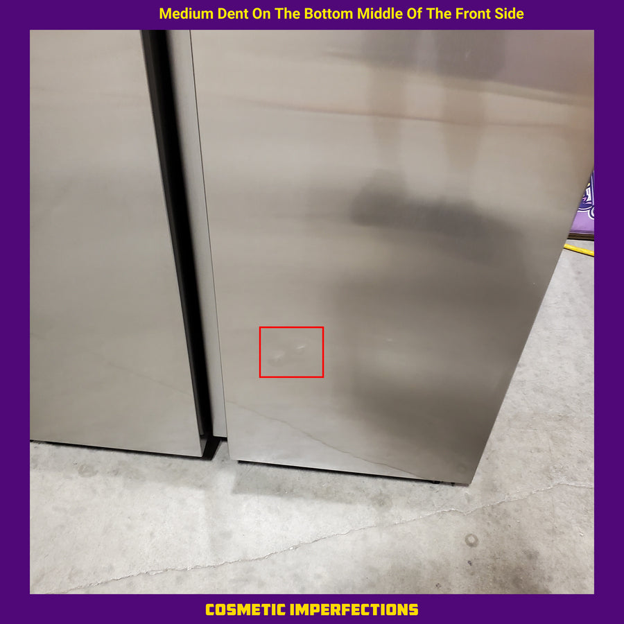 Samsung 27.4-cu ft Side-by-Side Refrigerator with Ice Maker in Fingerprint Resistant Stainless Steel RS27T5200SR - Scratch & Dent (Moderate)