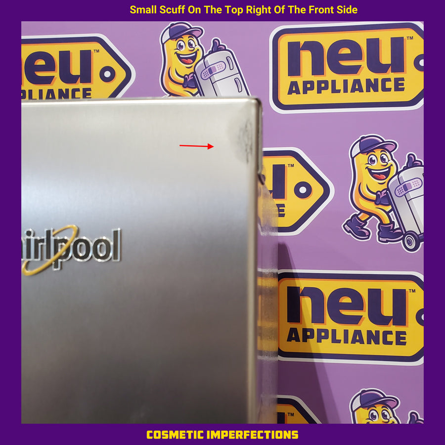 Whirlpool 24 cu ft Capacity Side By Side Refrigerator with Ice and Water Dispenser in Fingerprint Resistant Stainless Steel WRS315SDHZ - Scratch & Dent (Minor)