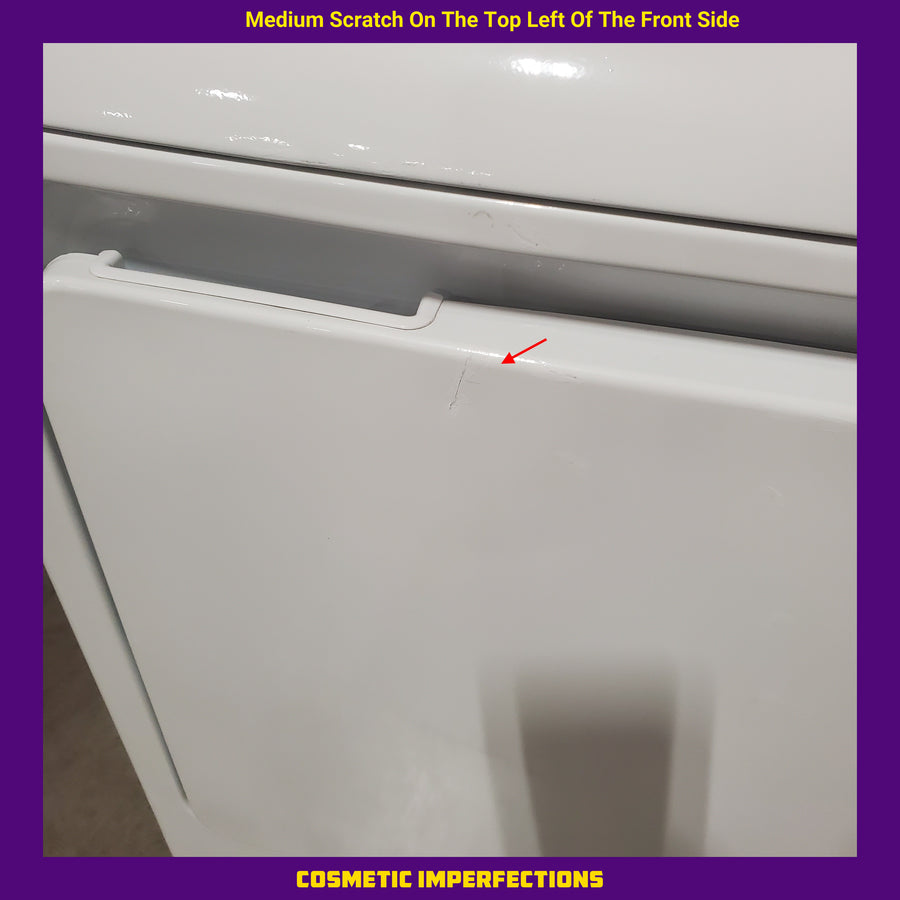GE White Electric 7.2 Cu. Ft. Dryer with Aluminized Alloy Drum GTD42EASJWW - Certified Refurbished