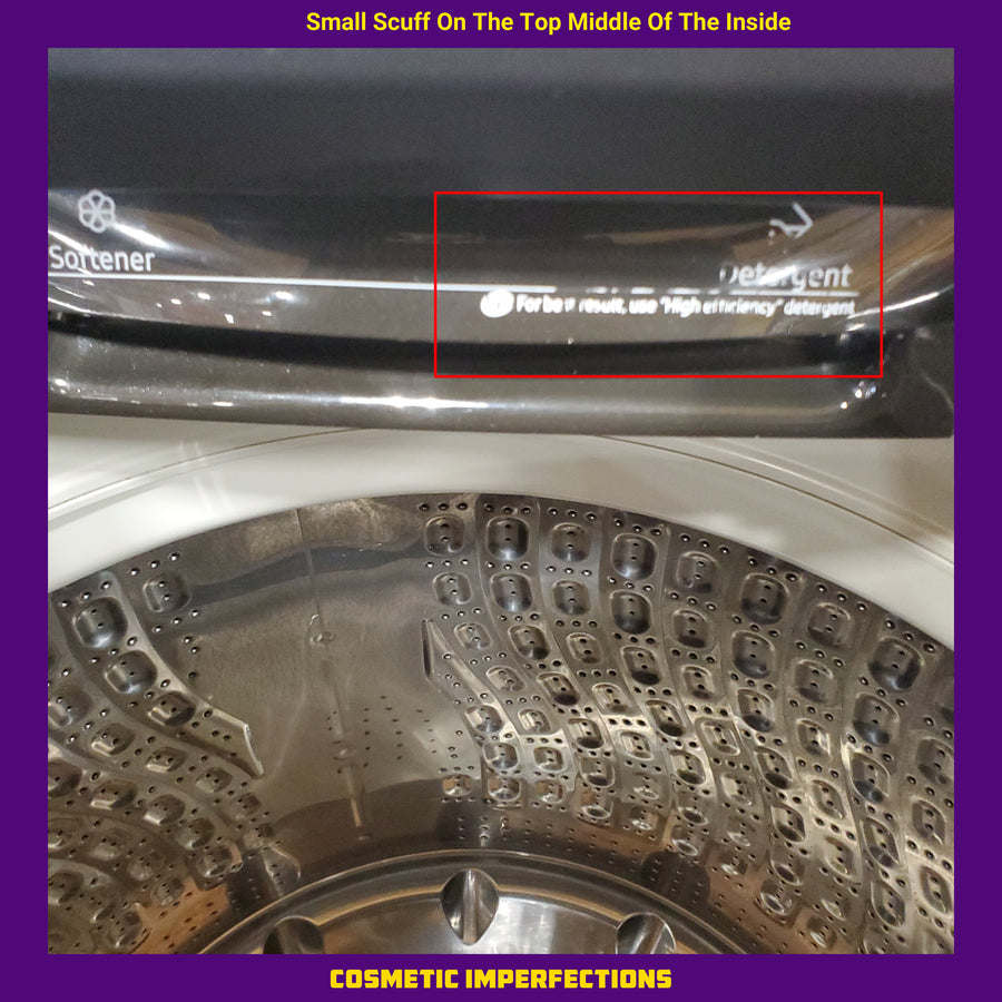 Samsung Stainless Steel 5.0 Cu. Ft. Washer with SuperSpeed and Active WaterJet WA50R5400AV - Certified Refurbished and Samsung Electric 7.4 Cu. Ft. Dryer with PetCare Dry and Steam Sanitize+ DVE54CG7150D - Scratch and Dent (Moderate)