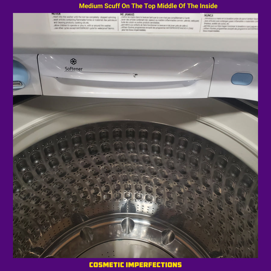 Samsung ENERGY STAR 5.0 cu. ft. Top Load Washing Machine with Active Water Jet 3511219 - WA50R5200AW - Certified Refurbished